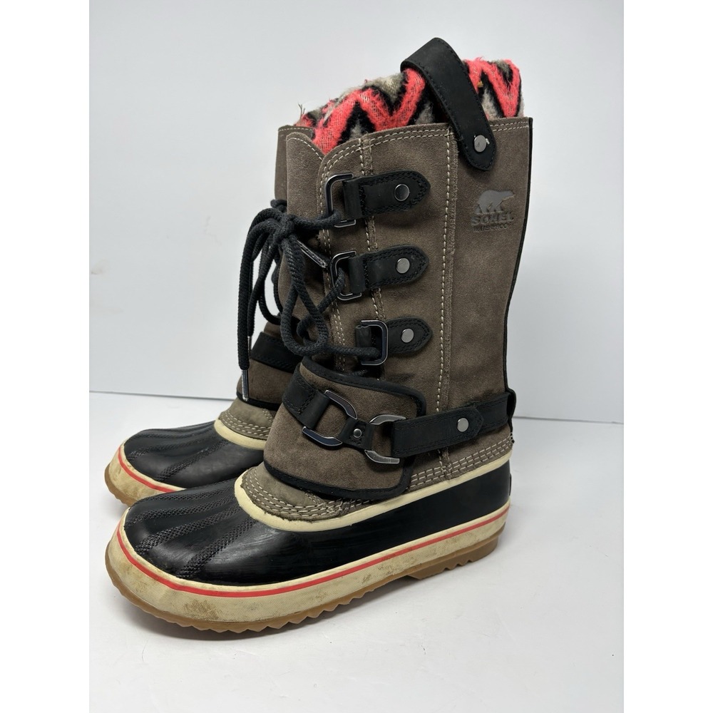 SOREL PREMIUM NL2143-245 WOMENS SIZE 10 WATERPROOF INSULATED PACKS WINTER BOOTS